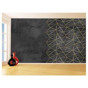 Papel De Parede 3D Concreto Queimado Risco Bege 3,5M Kkt145
