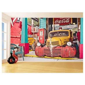 Papel De Parede 3D Cidade Antiga Vintage Retrô 3,5M Cda83