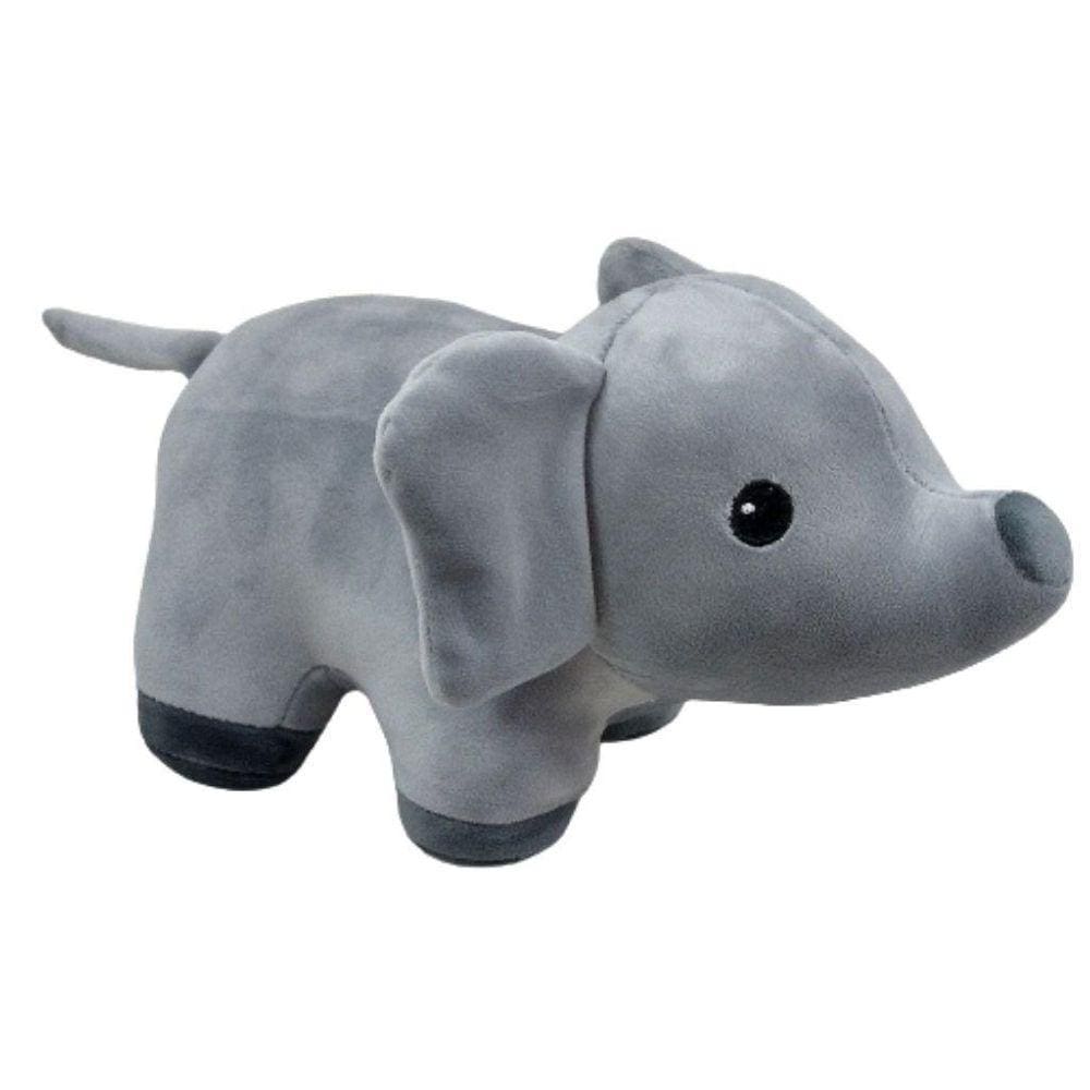 Elefante de Pelúcia Cinza 24cm - Ideal para Decorar o Quarto