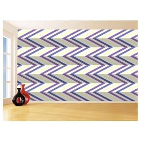 Papel De Parede 3D Sala Chevron Zig Zag Listras 3,5M Zig42