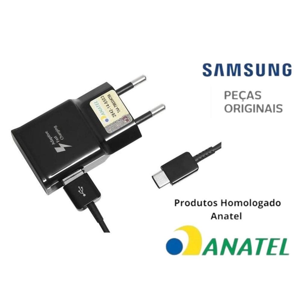 Carregador Fast Charge Samsung - Tipo C |