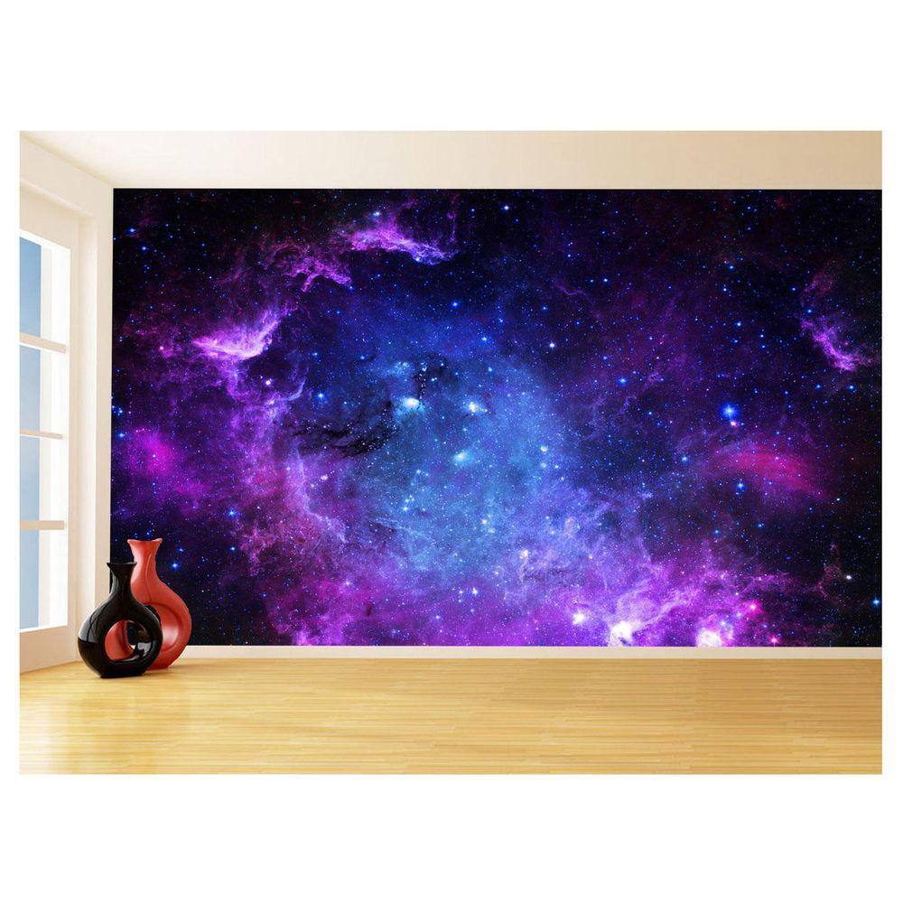 Papel De Parede 3D Espaço Estrelas Galáxia 3,5M Nsp125