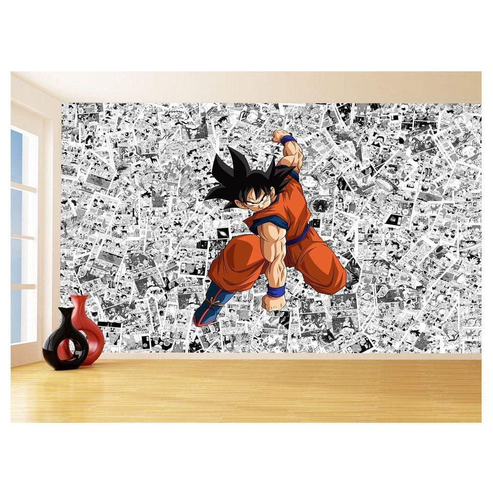 Papel De Parede Dragon Ball Goku Página Manga 3,5M Dbz513
