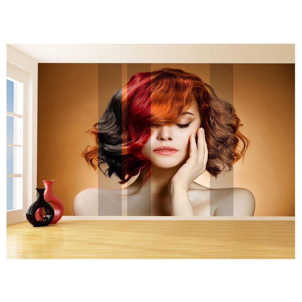 Papel De Parede 3D Salão De Beleza Corte Cabelo 3,5M Slb25