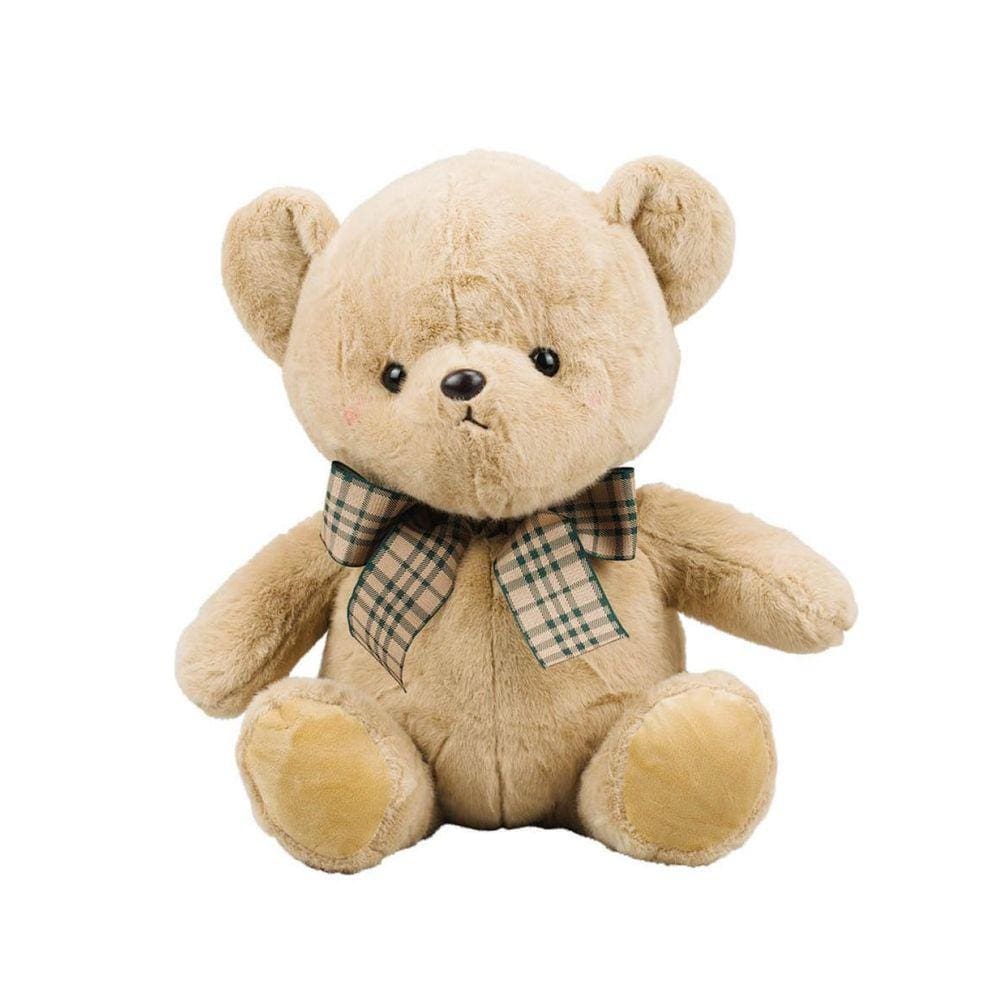 Urso de Pelúcia Marrom Sentado com Laço 44cm