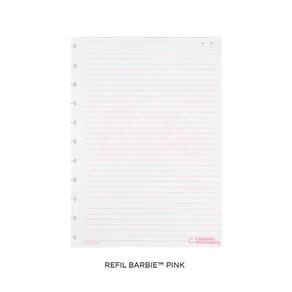 Refil Pautado Barbie Pink Médio 50fls - Caderno Inteligente