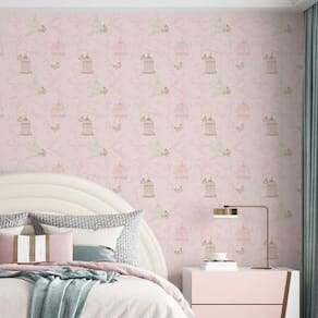 Kit 7 Rolos Papel De Parede Adesivo Borboletas Rosa 3,0M