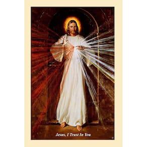 Imagem Jesus Misericordioso Feita Em Tecido