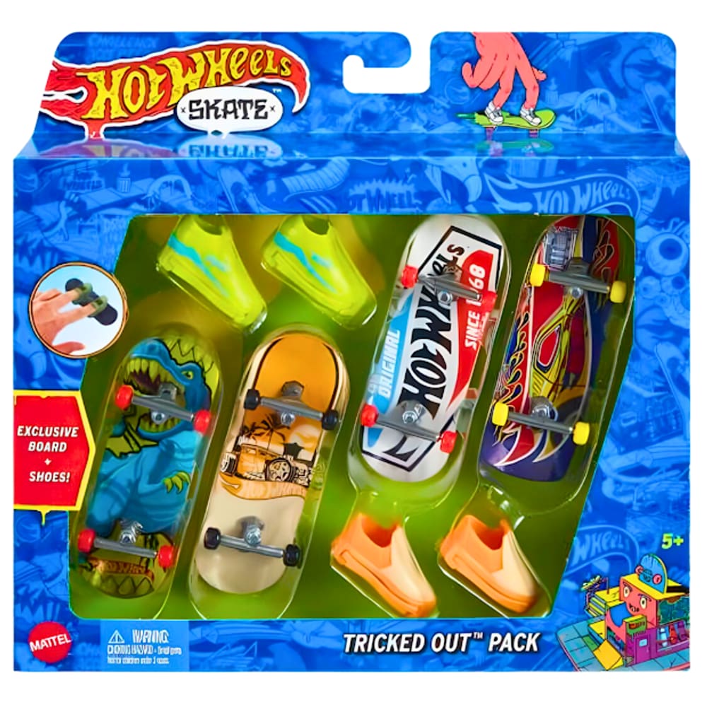 Hot Wheels Skate De Dedo Com Tênis Hgt46