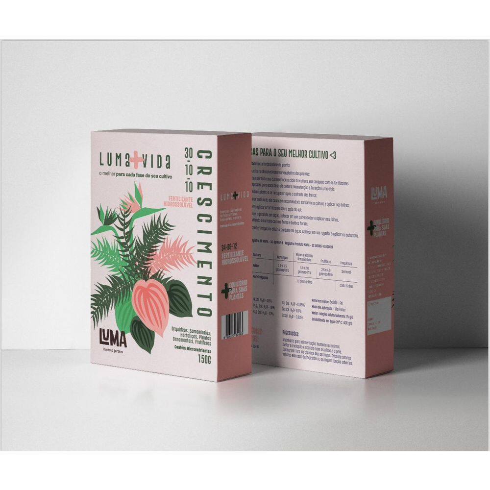 Fertilizante Luma Hidrosoluvel 30 10 10 Crescimento 150g