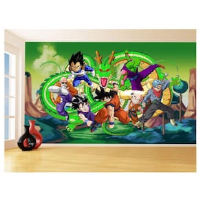Papel De Parede Dragon Ball Goku Vegeta Anime 3,5M Dbz287
