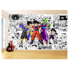 Papel De Parede Dragon Ball Goku Vegeta Anime 3,5M Dbz177