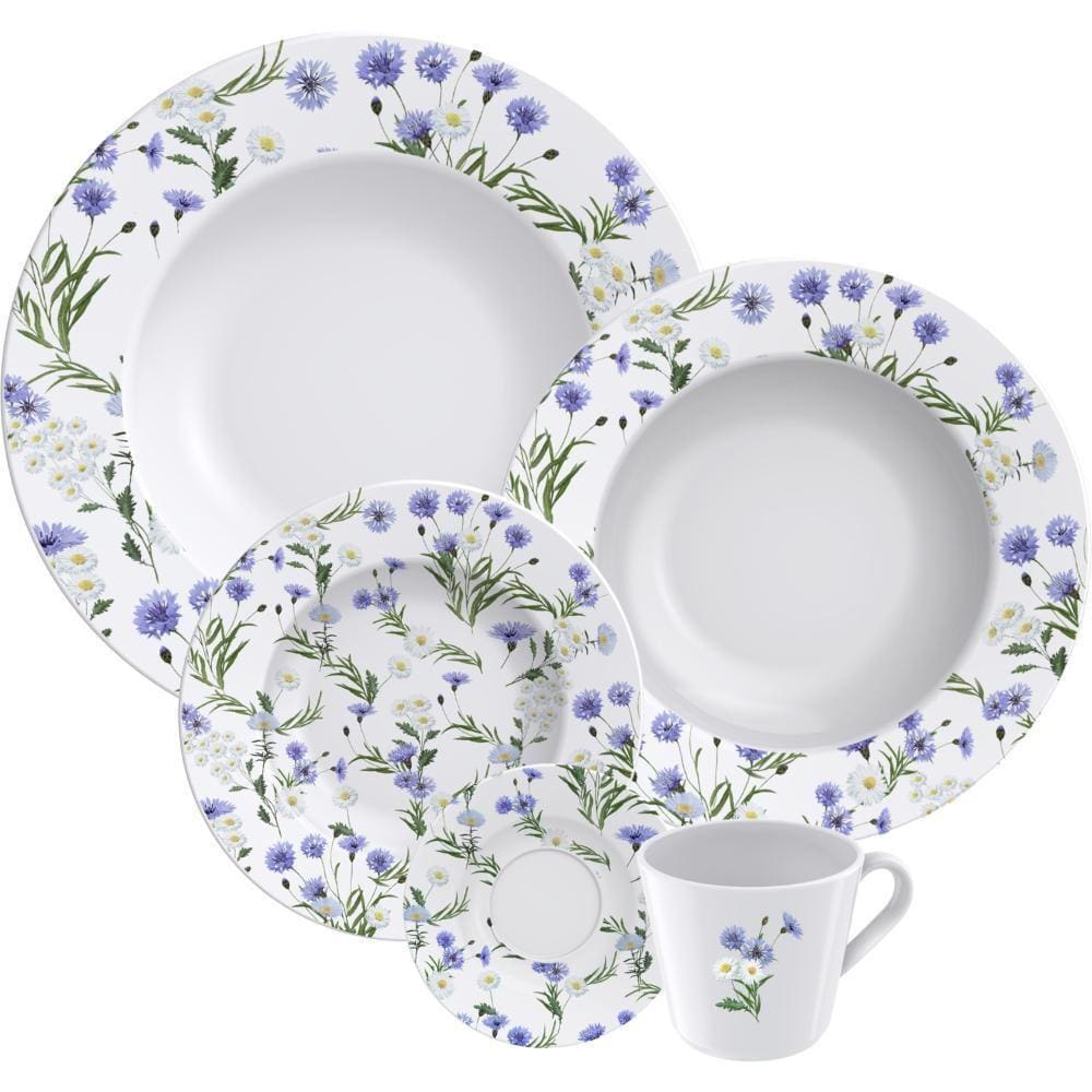 Aparelho De Jantar Tramontina Porcelana Ana Alice 20 Pç