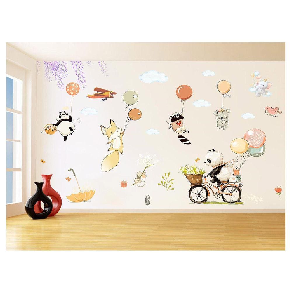 Papel De Parede 3D Infantil Bichinos Floresta 3,5M Azs371