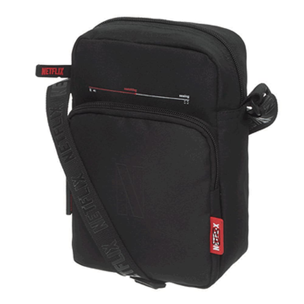 Shoulder Bag Preta Netflix Em Alta Pacific Bolsa Transversal