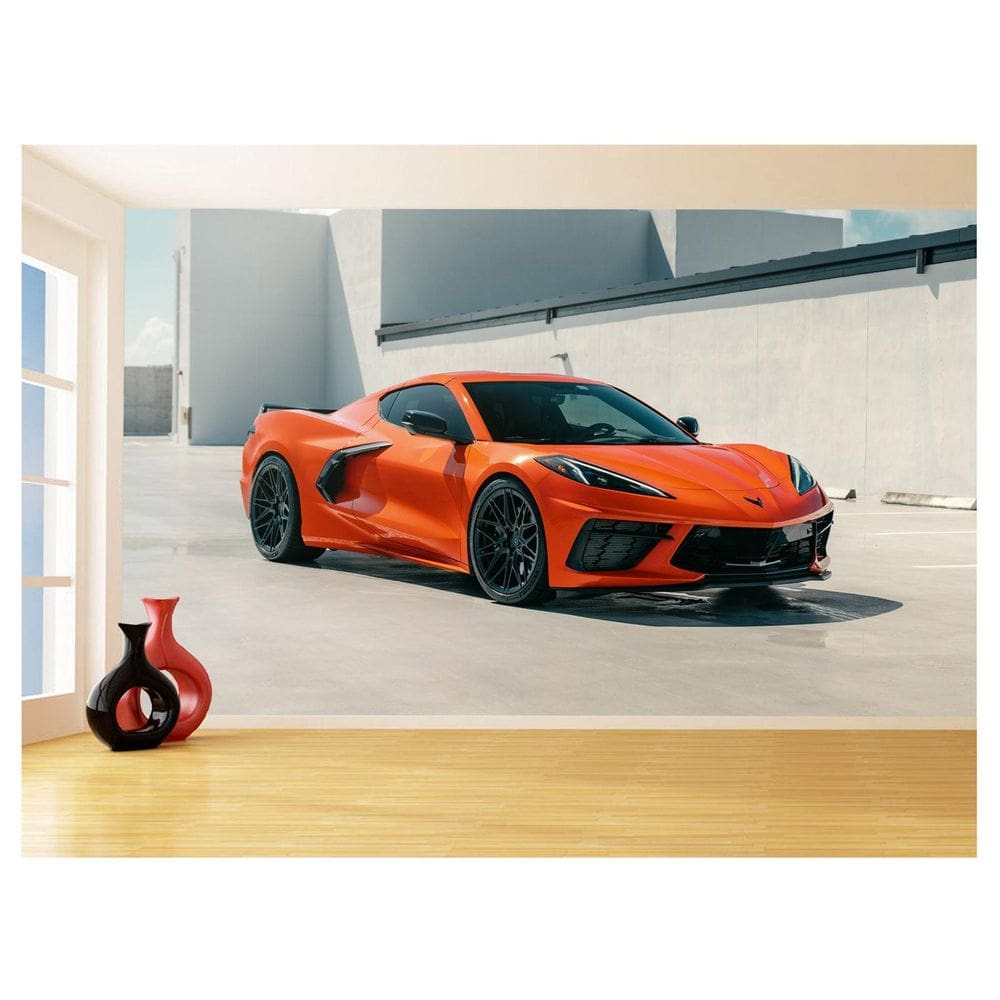 Papel De Parede Carro Corvette Chevrolet Chevy 3,5M Car59