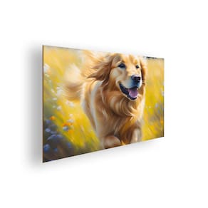 Quadro/Placa Decorativa MDF 20x28 Golden Retriever