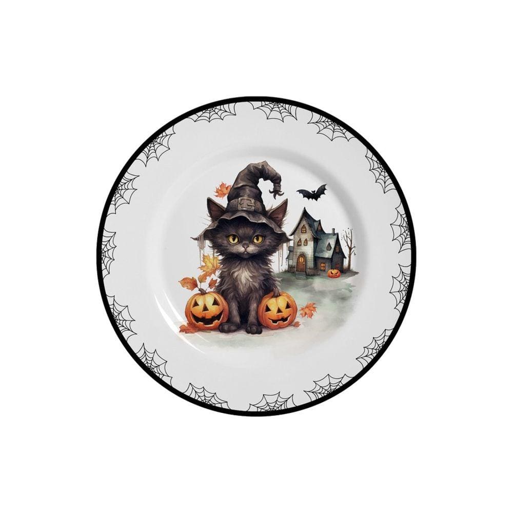 Prato Sobremesa Cute Cats Hallowen Alleanza 6 un