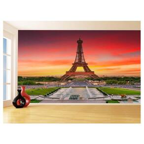Papel De Parede Paris Torre Eiffel Sol Nuvens 3,5M Ncd302
