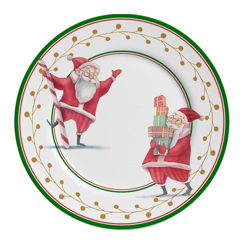 Prato Raso Ho Ho Ho Natal Acetinado Alleanza 6 un