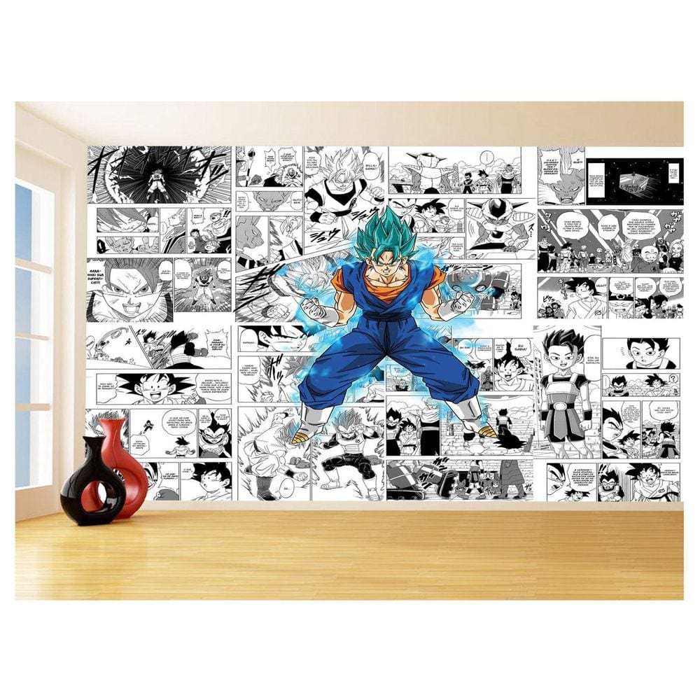 Papel De Parede Dragon Ball Goku Vegetto Anime 3,5M Dbz726
