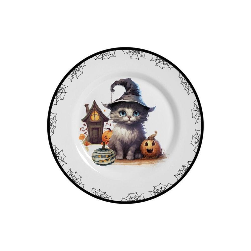 Prato Sobremesa Cute Cats Hallowen Alleanza 6 un