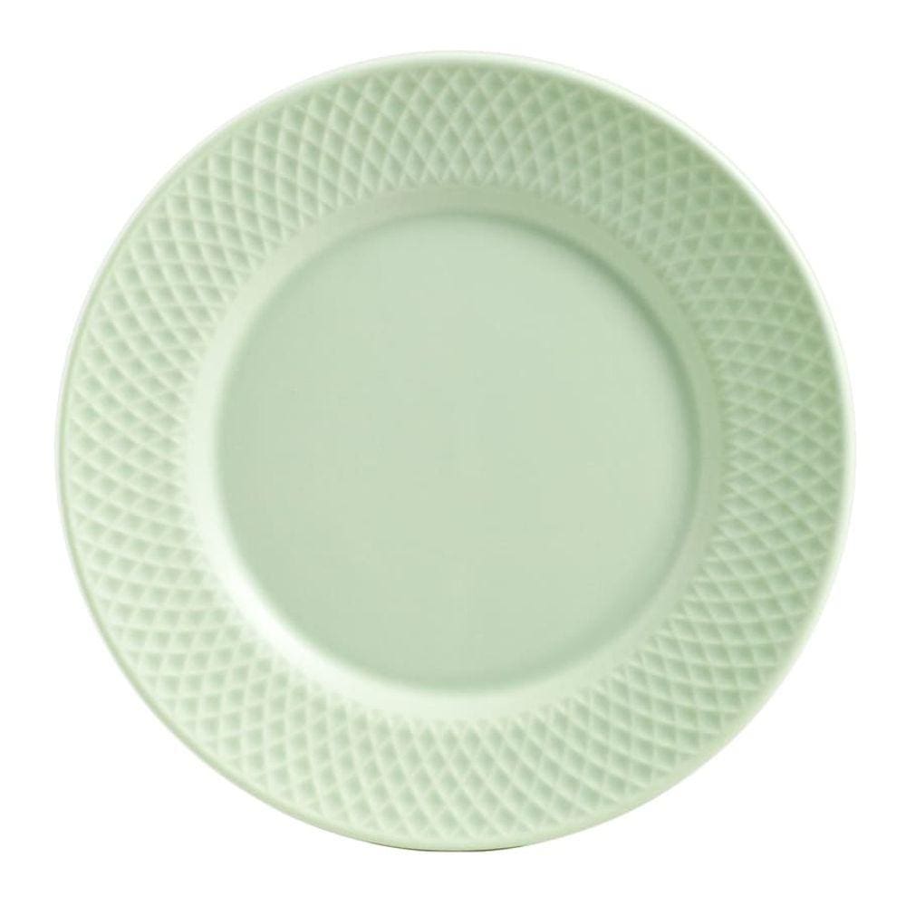 Prato Raso Refeição Mint Acetinado Alleanza 6 un