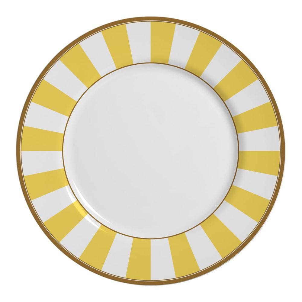 Prato Raso Stripe Amarelo Alleanza 6 un