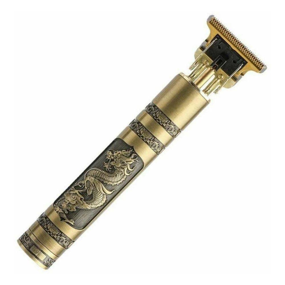 Máq. Cortar Cabelo Dragão Dourado - 4 Pentes - Recarreg.
