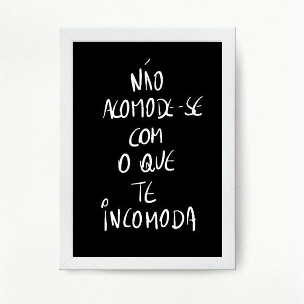 Quadro Decoração 24x18cm - Moldura Preta