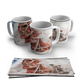Caneca de Porcelana Attack on Titan modelo 25