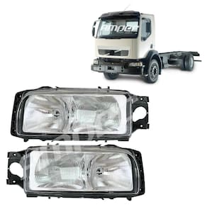 Par Farol Principal Deitado Compatível Volvo Vm 17 23