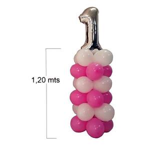 Suporte Coluna Balão Base Bexiga 1,2m Armação Decoração Festa