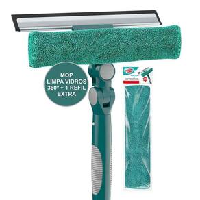 Kit Limpa Vidros Flash Limp Extensivel 360 Cabo 164Cm