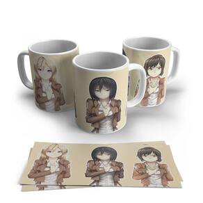 Caneca de Porcelana Attack on Titan modelo 01