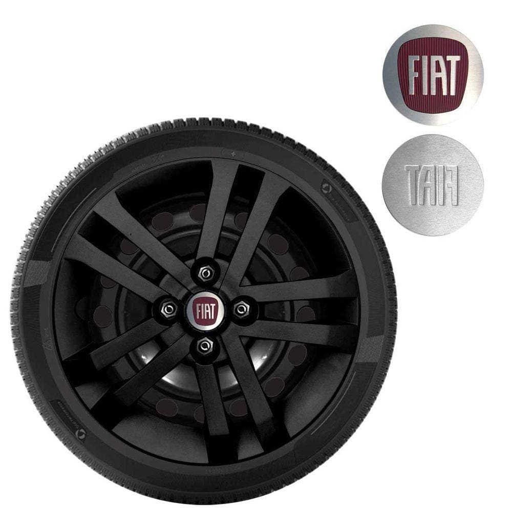 Calota Mobi Argo Cronos Aro 14 Black Piano Logo Metal 294cb