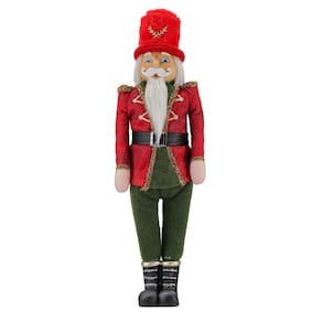 Decoração De Natal Soldado Quebra Nozes Papai Noel 50 Cm