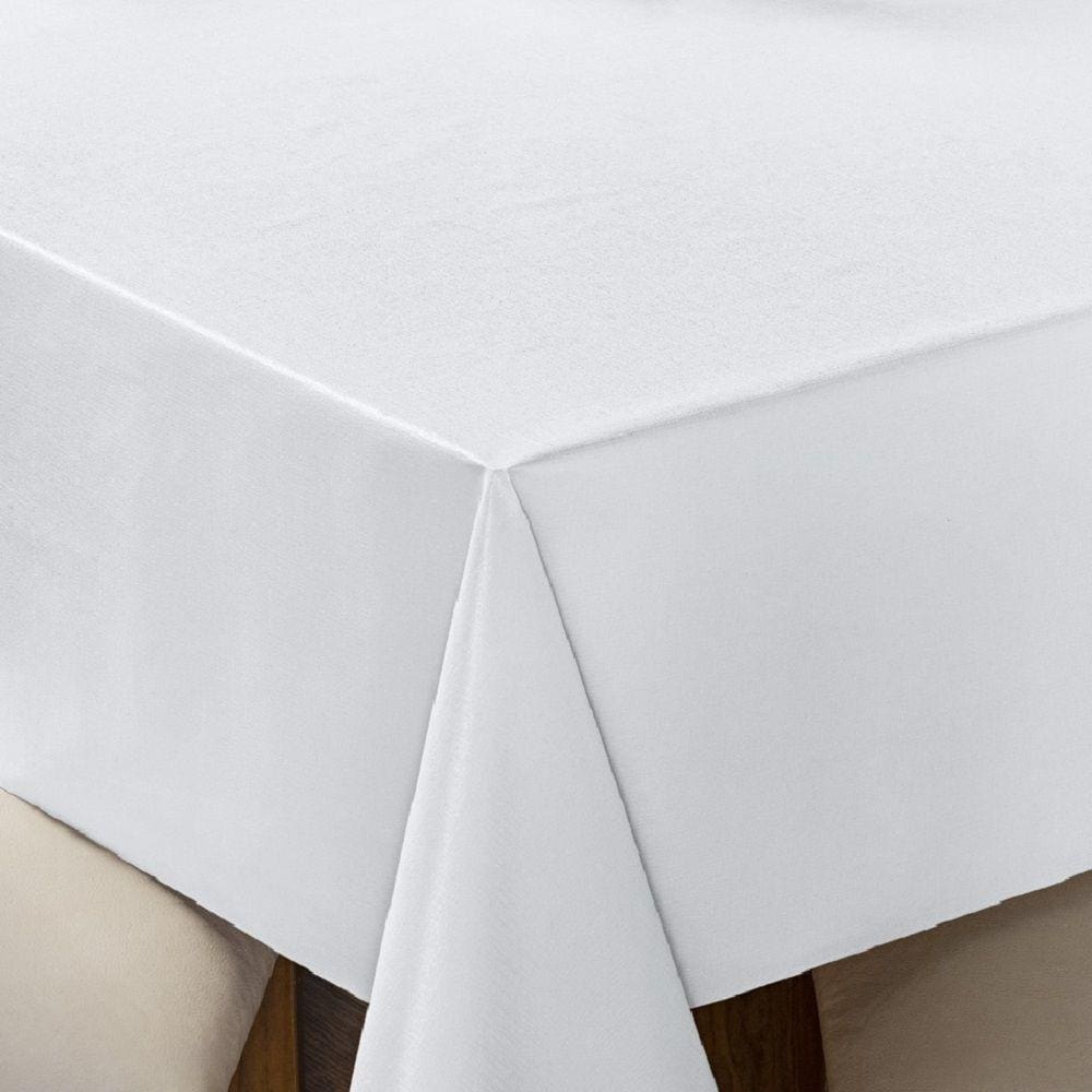 Toalha de Mesa 6 Lugares Térmica Impermeável 1,40 m x 2,00 m Branca
