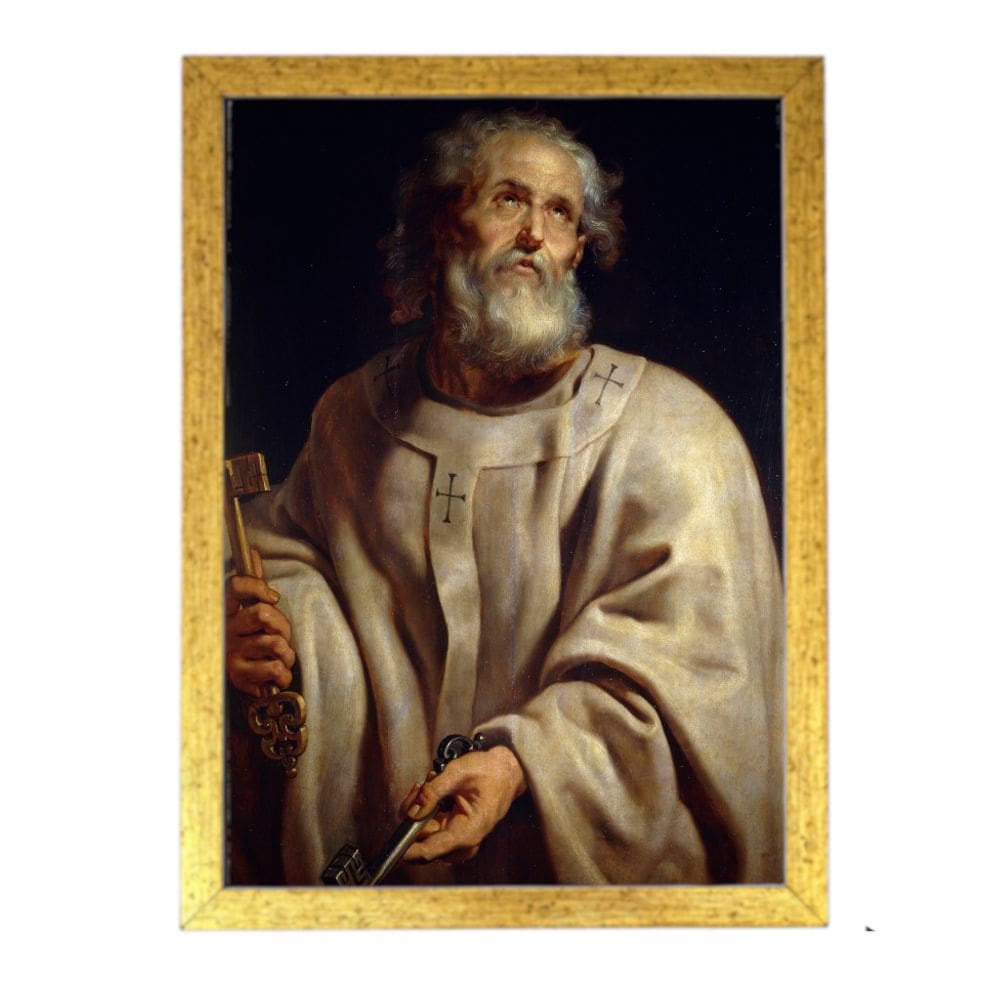 Quadro Religioso são pedro Cristianismo DRD5676