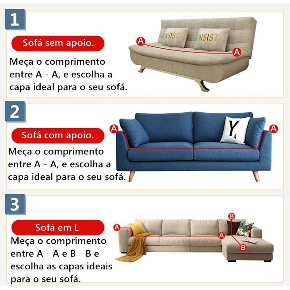Capa Sofá Spandex 1 Lugar 90-140cm - Proteção e Durabilidade