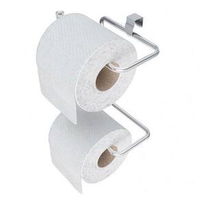 Porta Papel Higiênico Rolo Duplo Suporte Banheiro Premium