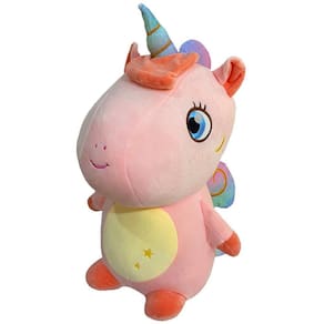Pelúcia Unicórnio Rosa Squish Pals 50cm Colecionável Toyng