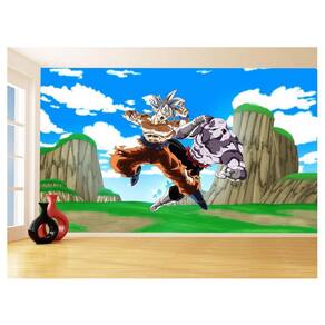 Papel De Parede Dragon Ball Goku Vegeta Anime 3,5M Dbz502