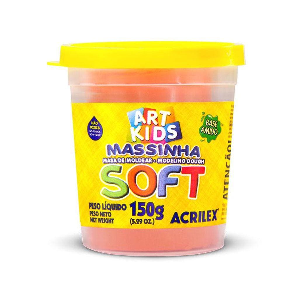 Massa de modelar Soft 150g Laranja 105 Acrilex