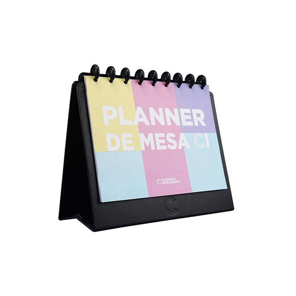 Planner de mesa médio My Frame Black Caderno Inteligente