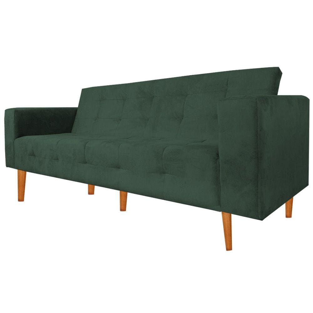 Sofa Namoradeira Monica 3 Lugares Verde