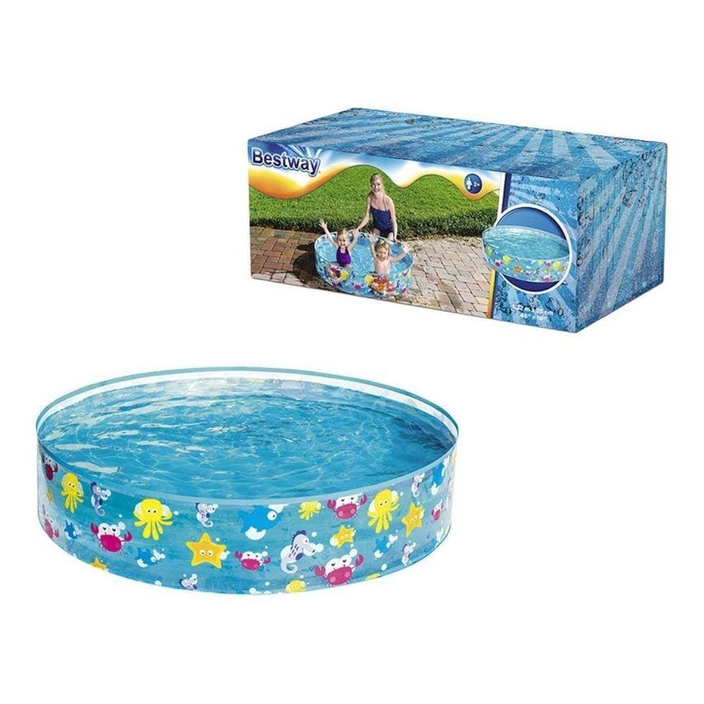 Piscina Redonda Infantil Férias Verão Rígida 277L Premium