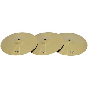 Kit 3 Pratos de Ataque para Bateria 16" Liga de Aço New York