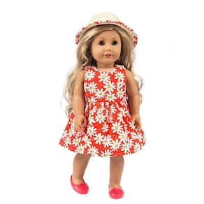 Vestido de roupas para boneca americana de 18 polegadas brinquedo de menina