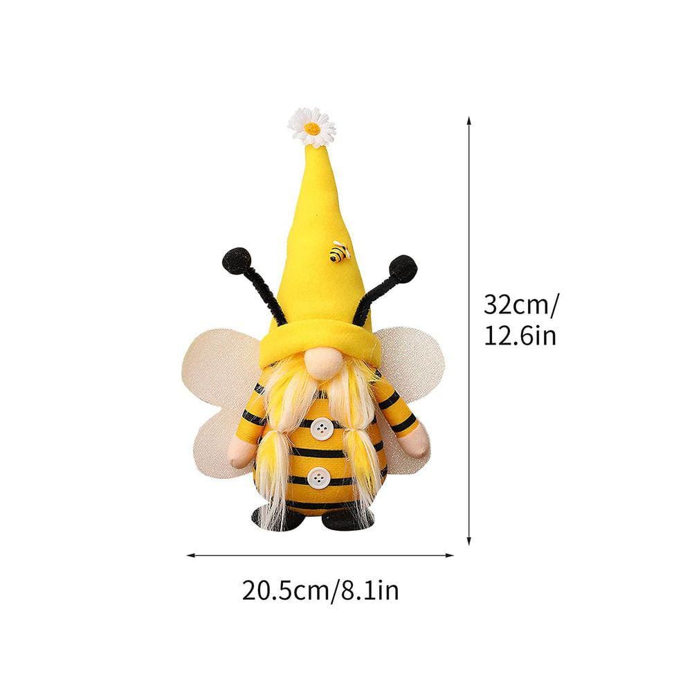 Dia decorativo da abelha com ornamentos de boneca Rudolph Enfeites de boneca de abel
